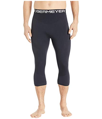 Obermeyer Calça justa masculina Dax Baselayer, preta, pequena