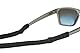 Haftpunkt Brillenband für Sport - Elastisch, Größenverstellbar - Unisex Brillenschnur für Kinder, Männer, Damen - Eye Wear Strap für Sonnenbrille, Lesebrillen, Sportbrillen (schwarz)