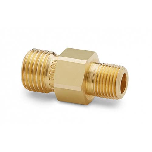 Ralston QTHA-1MB1 1/8" Male NPT x Male Quick-Test Adapter, Brass