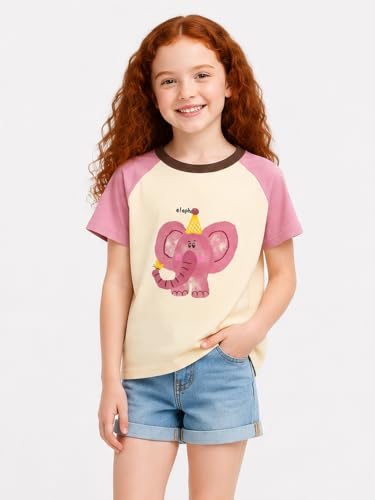 Image of LittleSpring Kids Short Sleeve Graphic T-Shirt 100% Cotton