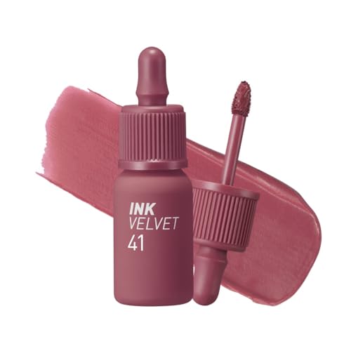 Image of Peripera Ink The Velvet Lip Tint | Highly Pigmented, Longwear & Weightless Lip Tint | Smudge-Proof, Buildable Color for Lips & Cheeks | K-Beauty Makeup, Safe for Sensitive Lips (041 COOL OFF ROSY)