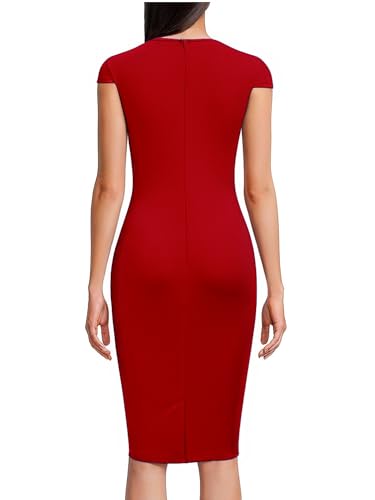 FORTRIC Women Wear to Work Office Business Wedding Guest Cocktail Party Dresses2