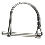 PZRT Edelstahl-Sicherheitskupplung, D-Typ-Pin, 4,8 x 50 mm, für Tischsägen, Rasengeräte, Gartenarbeit, Landmaschinen, LKW und Schiffszubehör