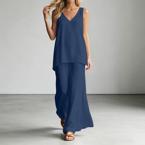Traje de pantalón elegante para mujer con caída fluida de diseño premium monocolor 3