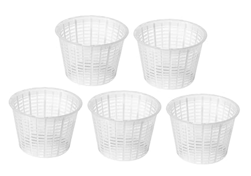AlcoFermBrew 5 x Moule à fromage 9.5x7cm - 350g Perdere con Bordo | Forme à fromage | Moule à faisselle | Fromage maison