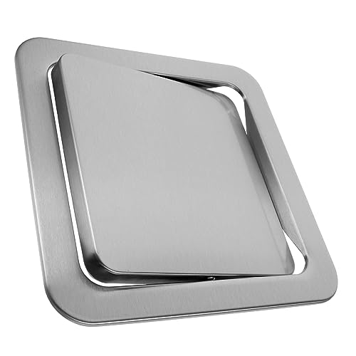 BRIGHTFUFU Trash Lid for Countertop Easy Install Flap Cover for Kitchen Bathroom Workbench Quiet Design for Versatile Use