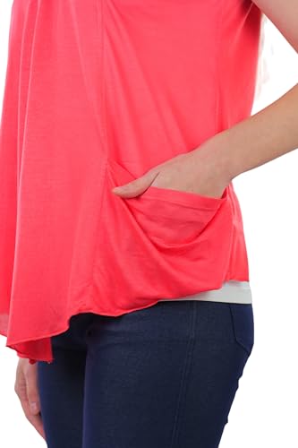 Image of ToBeInStyle Womens Open Front Casual Shrug Lightweight Layering Cardigan Sleeveless or Short Sleeve