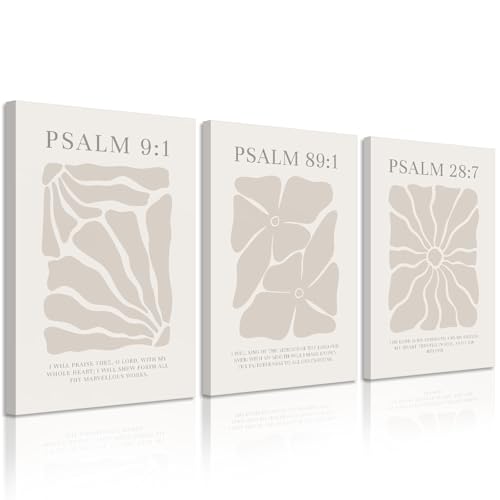 Christian Scripture Wall Art Set of 3