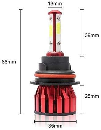 9007 LED Headlight Bulb, 40W 6000K(White Light) 20000LM Extremely Brigh Hi&Low Dual Beam Conversion Kits Car Driving Lamps Replacement with 4-Side Chips - 3 Year Warranty