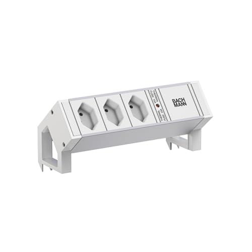 BACHMANN DESK2 Aluminium White 3xCH 0° 0.2 m GST18 RAL9010