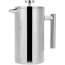 1000ml French Press Coffee Maker, 304 Stainless Steel Double Wall Insulated Coffee Maker Pot, Triple Filtration System for Optimal Brew, Coffee Tea Maker for Home, Office, Camping