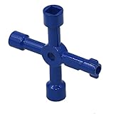 Dirfuny interruptor cruzado – Herramienta multifunción 4 vías para desconexión a , contador agua para armario eléctrico, válvula sanitaria, herramienta desconexión agua para exteriores