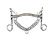 HKM Kandare-9906 silber 13,5 cm