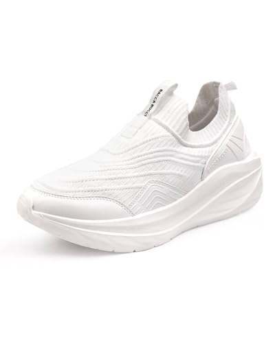 Image of Bacca Bucci EaseOn Walking Shoes for Men | Slip-On Sneakers with Stretch Knit Upper | Ortholite Comfort Insole | Lightweight EVA Sole | Daily Walking, Travel & Casual Wear