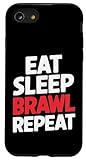 Eat Sleep Brawl Repeat Stars Gamer Tees Apparel