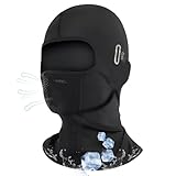 leruiyezs Cagoules en Soie Glacée Respirantes Cagoule Moto Femme Homme...