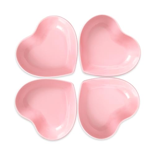Binoster Super süße herzförmige Keramik-Saucenschale, Mini-Beilage,...