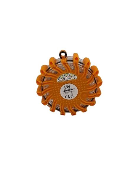 LEDWORK MALETTE DE 2 BALISES DE SIGNALISATION LED PORTATIVE SANS FIL RECHARGEABLE