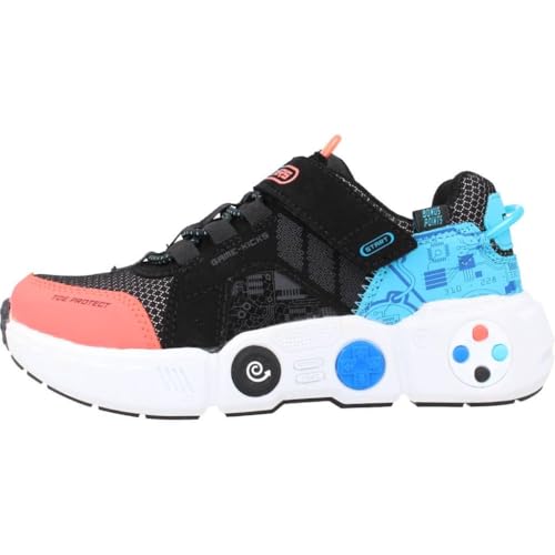 Skechers Unisex-Child Gametronix, Black/Multi, 11.5 Little Kid by Skechers - Used condition - Image 3