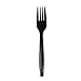 Boardwalk Full Length Polystyrene Cutlery, Fork, Black, 1000/Carton (BWKYPHFE) Category: Plastic Forks