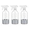 Rionisor Glass Spray Bottles With Silicone Sleeve Protection Empty 16 Oz Refillable Containers Reusable Adjustable Nozzle Hair Cleaning Solutions 3 Pack P
