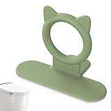 Toilet seat - Toilet Seat Lifter | Commode Chair pad | Shower Chair Cushion | Silicone Self Adhesive Toilets Cover Riser | Avoid Touching Raising Handle for Toilets Lid Restroom Accessories for Home