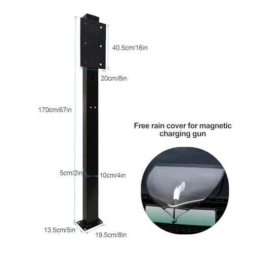 Support de chargeur pour véhicule électrique borne de recharge extérieure
