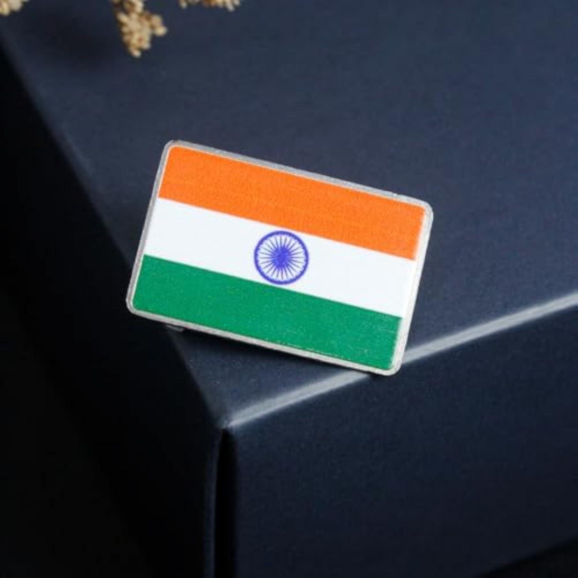 National Flag Tricolor Lapel Pin for Men