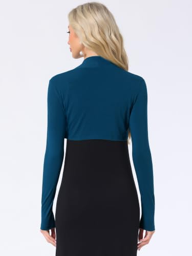 Image of Allegra K Elegant Shrugs for Women Long Sleeve Open Front Bolero Shrug