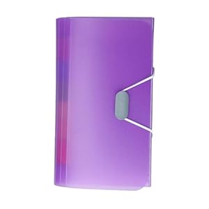 Dossier de fichiers en expansion - Dossier extensible A6 format lettre, papier organisateur de documents portable | Organisateur de reçus de documents papier, Dossier de classement en accordéon