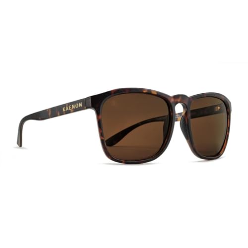 Kaenon Womens Cambria Round Polarized Sunglasses (Matte Tortoise Brown 12%)