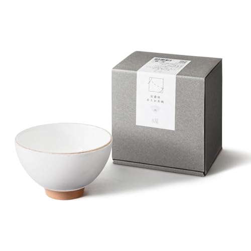 アンドエヌイー(&NE) 美濃焼 赤土お茶碗 ハレとケ 白 直径11cm×高さ7cm 茶碗 日本製 食洗機対応 器 艶消し おしゃれ NAW-193-WH