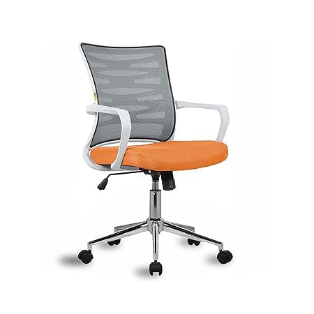 Low Back Royal Ergonomic Desk Office Mesh Chair in Grey and Orange Mesh Seat Color Orange Low Back Royal Ergonomic Desk Office Mesh Chair in Grey and Orange Mesh Seat Color Orange