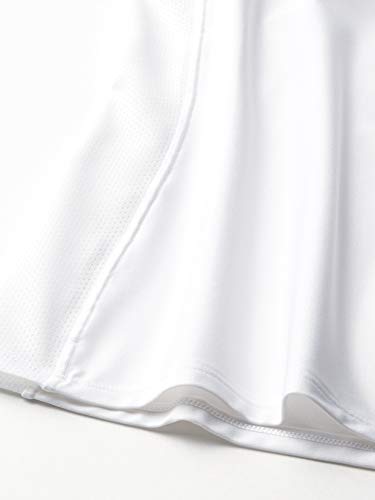 Under Armour Girls Volleyball Powerhouse Short-Sleeve Jersey , White (100)/Graphite , Youth Large #TOP2