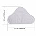 Microfiber Steam Mop Pads Replacement for Floor Steam Cleaners, High-Absorbency Washable & Reusable Mop Cloths with Durable Cleaning Fibers, Universal Fit for Most Steam Mop Models, Multi-Pack (White)