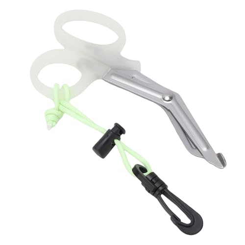 Tijeras de buceo multifuncionales de hoja curva con funda marina