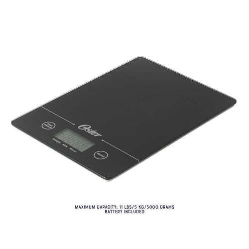 Oster Gridley Digital Kitchen Scale – High Precision 11 LB Food Scale with LCD Display, Tare Function, Gram and Ounce Measurement, Slim Black Design by Oster - Image 3