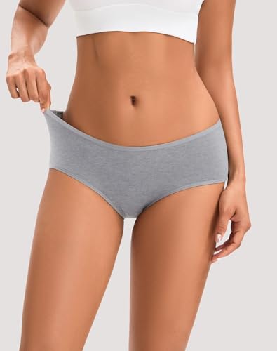 Image of INNERSY Womens Underwear Cotton Hipster Panties Regular & Plus Size 6-Pack