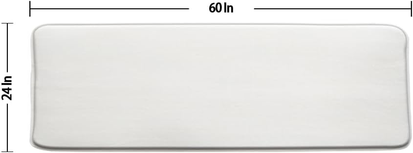 Rustic Cabin Runner Bath Rug,Wildlife Deer Moose Forest Lake Animal Mountain Vinatge Camping Brown 24x60 Inch Bath Mat for Bathroom Kitchen