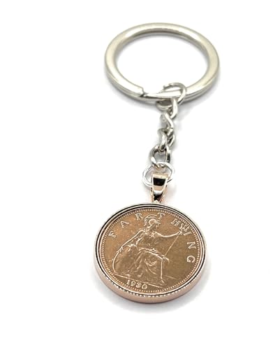 Porte-clé 85e anniversaire 1930 rose pour maman et papa