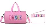 HYOOG Dance Duffle for Girls, Kids Toy Storage, Weekend/Overnight Bag, Gymnastics 17