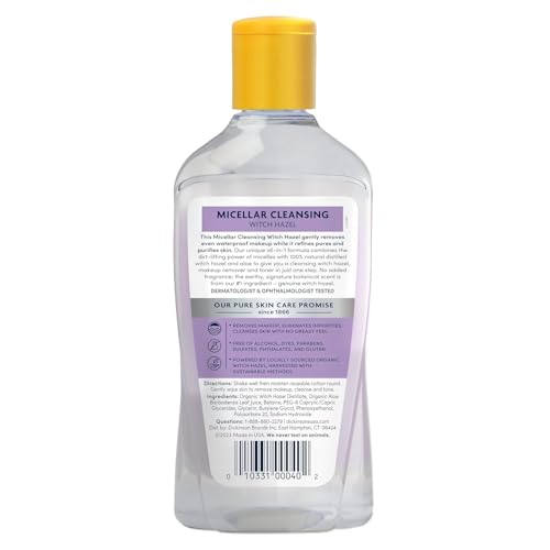 Dickinson'S Micellar Cleansing Witch Hazel, An All-In-1 Makeup Remover, Pore Refiner, Skin Cleanser And Toner thumb #1