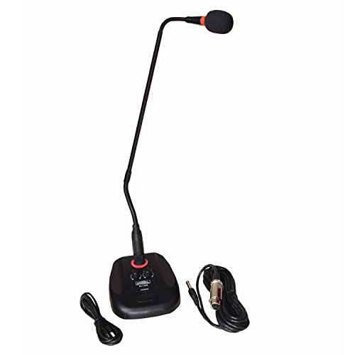 kh Desktop Gooseneck Wired Microphone with Echo Button and Volume...