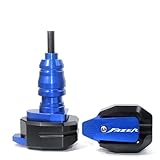 ZDSMYXGS Almohadilla antichoque Marco De Protección contra Caídas CNC para Motocicleta, Protector De Carenado Deslizante, Almohadilla Antichoque para Y&amaha FAZER(Azul)