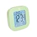 Marathon Small Compact Alarm Clock with Repeating Snooze, Light, Date and Temperature. Batteries Included Travel Collection - Special Edition - CL030058GR (Pistachio Green)