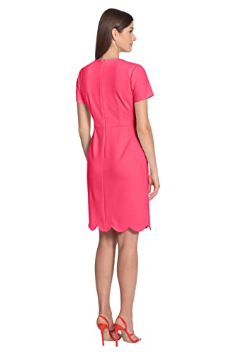Maggy London Womens Keyhole Neck Scuba Crepe Sheath Dress3