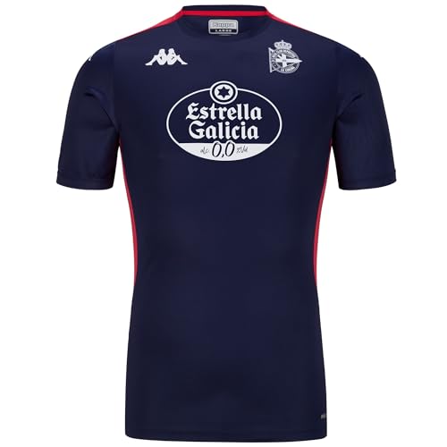 Kappa Abou Pro 8 Deportivo Act Jersey | Blue Marine/Red DK/Sponsor 4XL