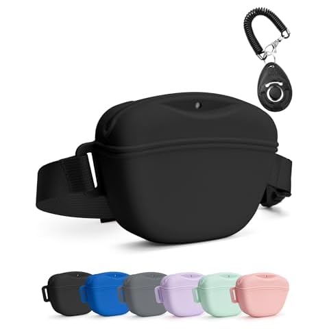 heouvo Dog Treat Pouch with Training Clicker Cover