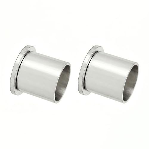 Image of Stainless Steel Wall to Wall Bracket for Curtain and Wardrobe Rod, Rust-Resistant with Strong Hold (Pack of 2, 25 mm)