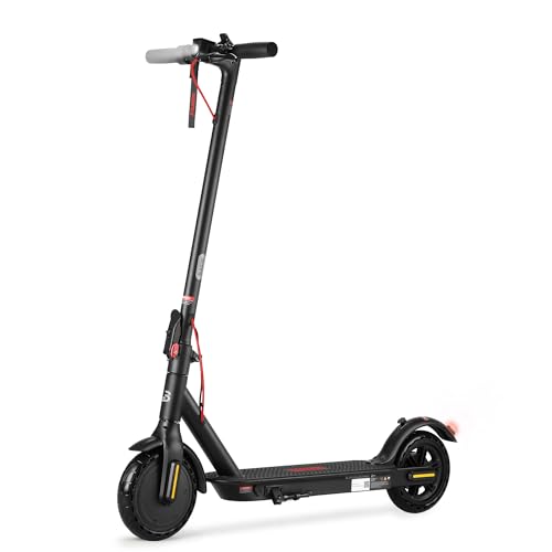 BLAZEGO Electric Scooter for Adults with 8.5" Solid Tires, 350W Motor Up to 15MPH and 21 Miles Long Range, UL2272 Certified Foldable Commuter Scooter for Campus and Office, Red
